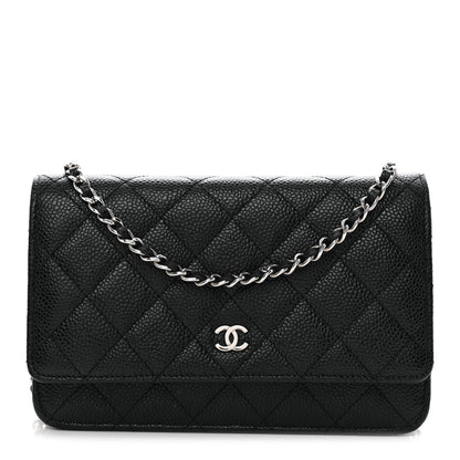 Chanel Caviar Quilted Wallet on Chain WOC Black 1 of 12