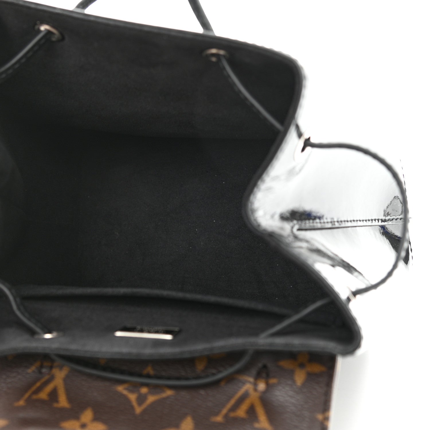 Louis Vuitton Patent Monogram Hot Springs Backpack Black 5 of 10