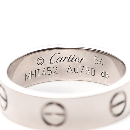 Cartier 18K White Gold 5.5mm LOVE Ring 54 7 4 of 4