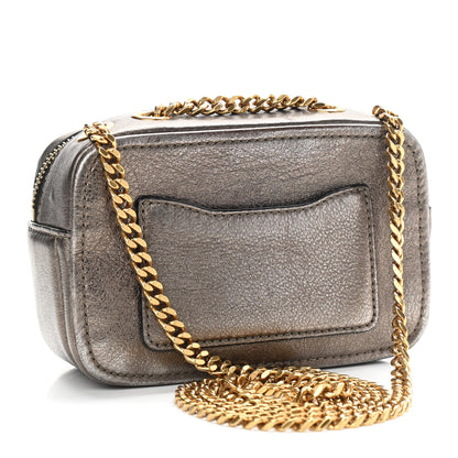 Marc Jacobs Metallic Grained Calfskin Glam Shot Crossbody Bronze 3 of 11