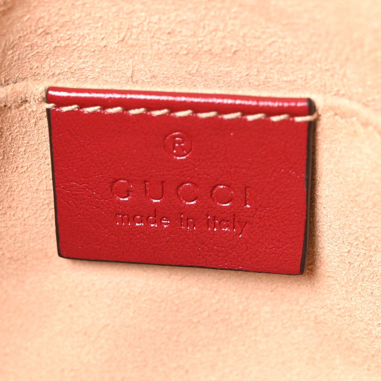 Monogram Azalea Calfskin Matelasse Diagonal Small GG Marmont Chain Shoulder Bag Beige Ebony New Cherry Red