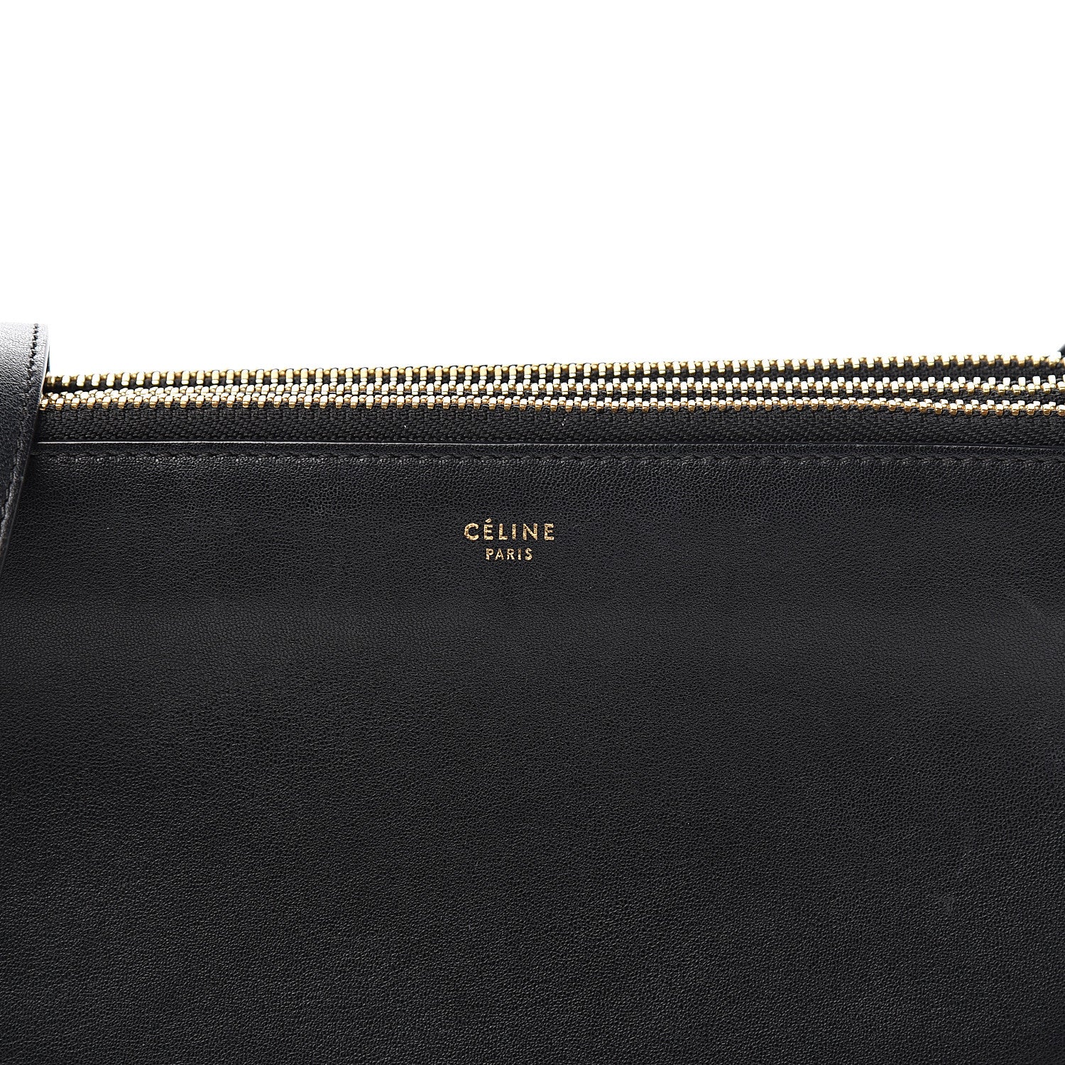 Celine Lambskin Small Trio Crossbody Bag Black 10 of 10