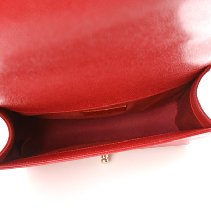 Chanel Caviar Quilted Medium Boy Flap Red 5 of 11