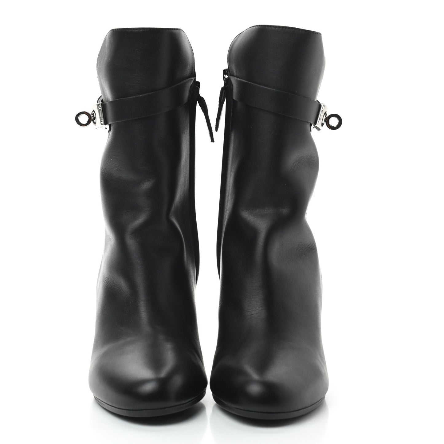 Calfskin Joueuse Ankle Boots 36 Black