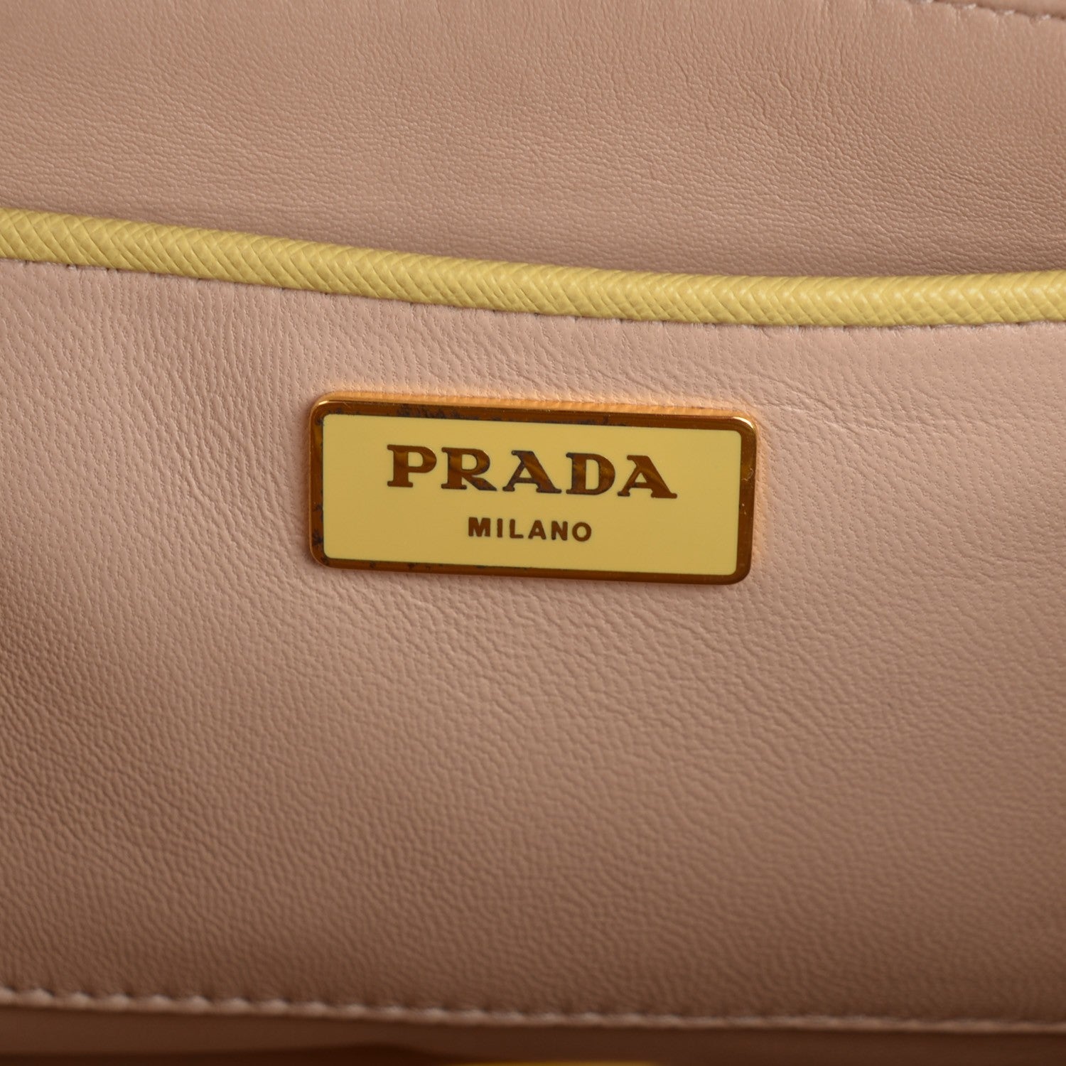 Prada Saffiano Lux Crystal Pyramid Bag Ananas Caramel 6 of 8
