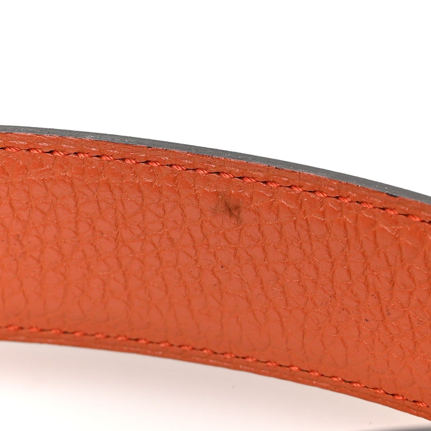 Hermes Box Togo 32mm H Belt 100 40 Chocolate Orange 5 of 6