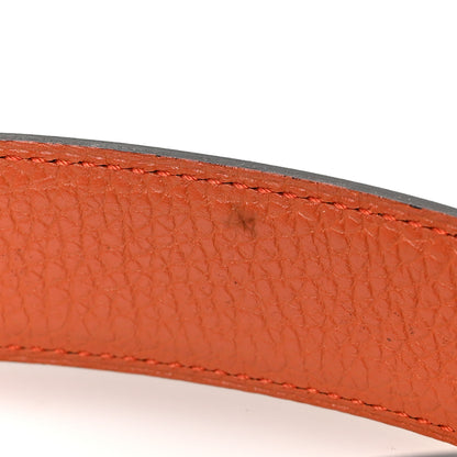 Hermes Box Togo 32mm H Belt 100 40 Chocolate Orange 5 of 6