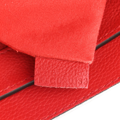 Celine Drummed Calfskin Mini Luggage Coquelicot 7 of 10
