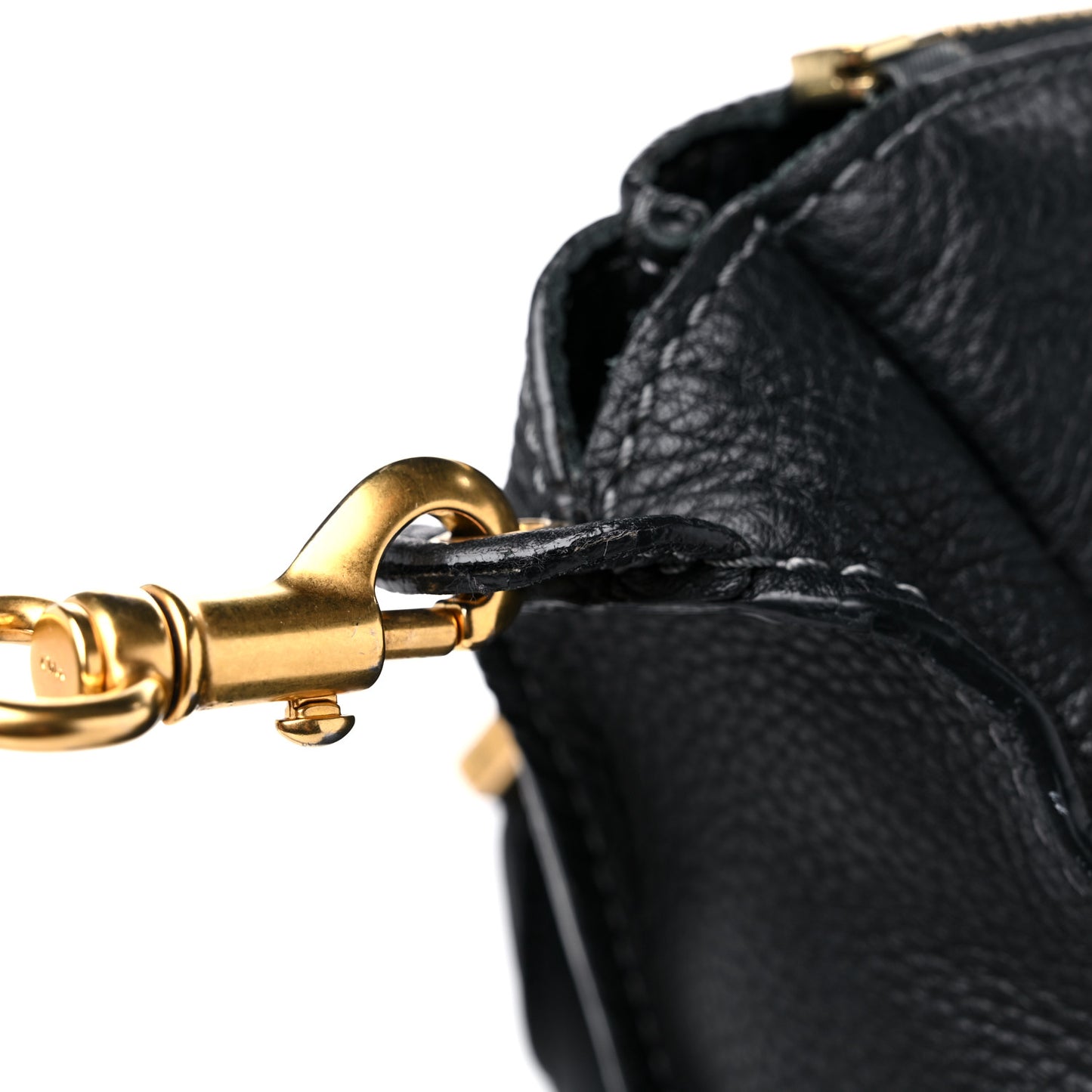 Calfskin Medium Marcie Satchel Black