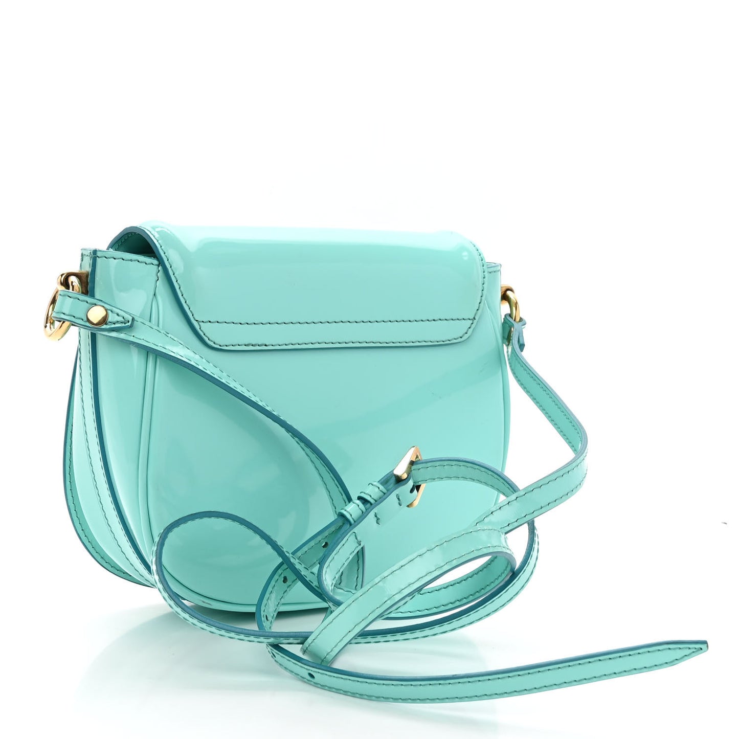 Patent Leather Leigh Small Crossbody Bag Opal