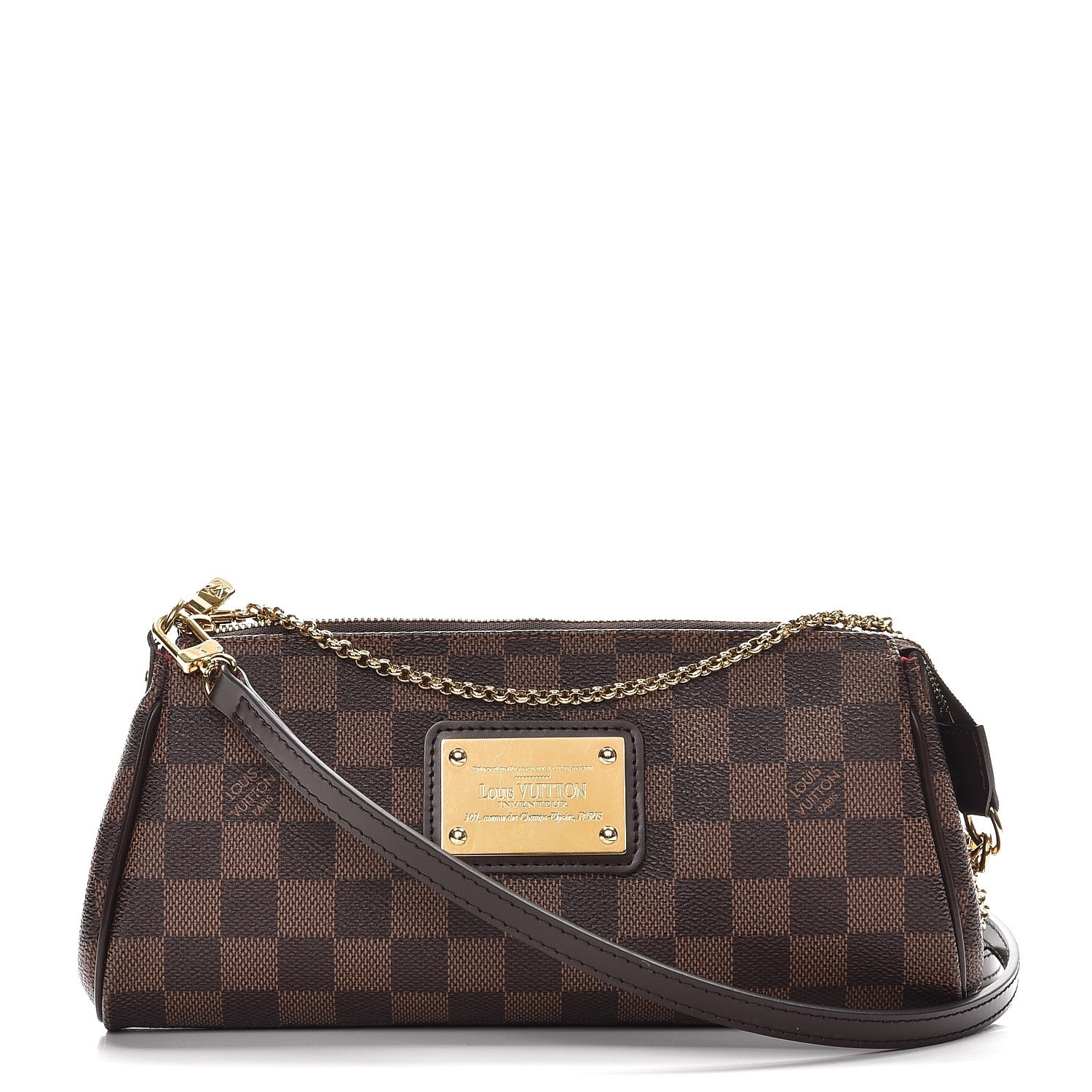 Louis Vuitton Damier Ebene Eva Clutch 1 of 7