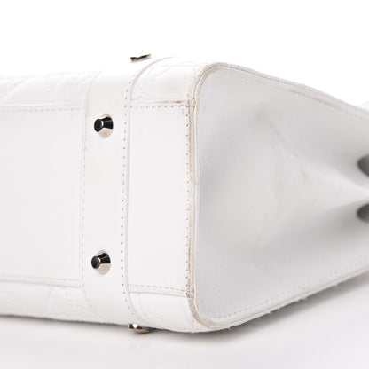 Christian Dior Lambskin Cannage Soft Lady Dior East West White 7 of 20