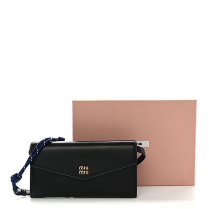 Miu Miu Nappa Wallet On Strap Black Baltic 11 of 11