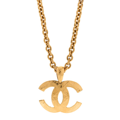 Chanel Quilted CC Long Chain Necklace Gold 1 of 5