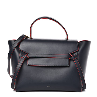 Celine Satin Calfskin Mini Belt Bag Navy Blue 1 of 11