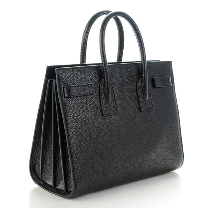 Saint Laurent Grained Calfskin Small Sac De Jour Black 3 of 7