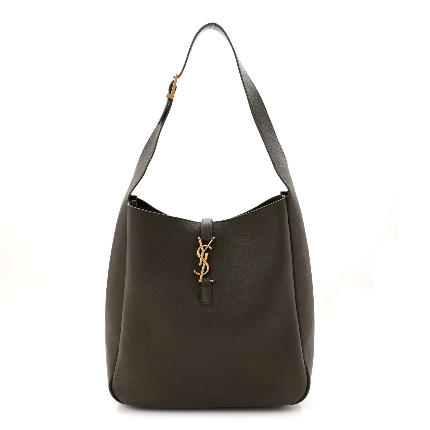 Saint Laurent Smooth Calfskin Large Le 5 A 7 Soft Hobo Light Musk 1 of 10