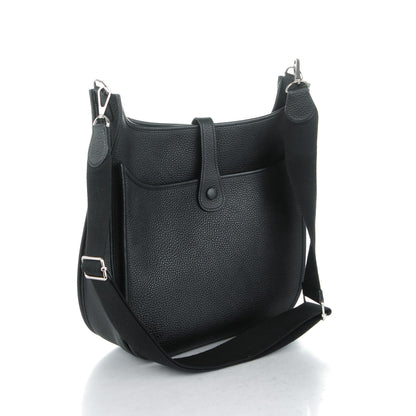 Hermes Taurillon Clemence Evelyne III GM Black 3 of 7
