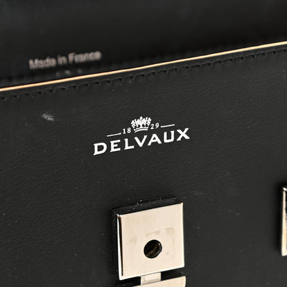 Delvaux Calfskin MM Tempete Satchel Black 6 of 20