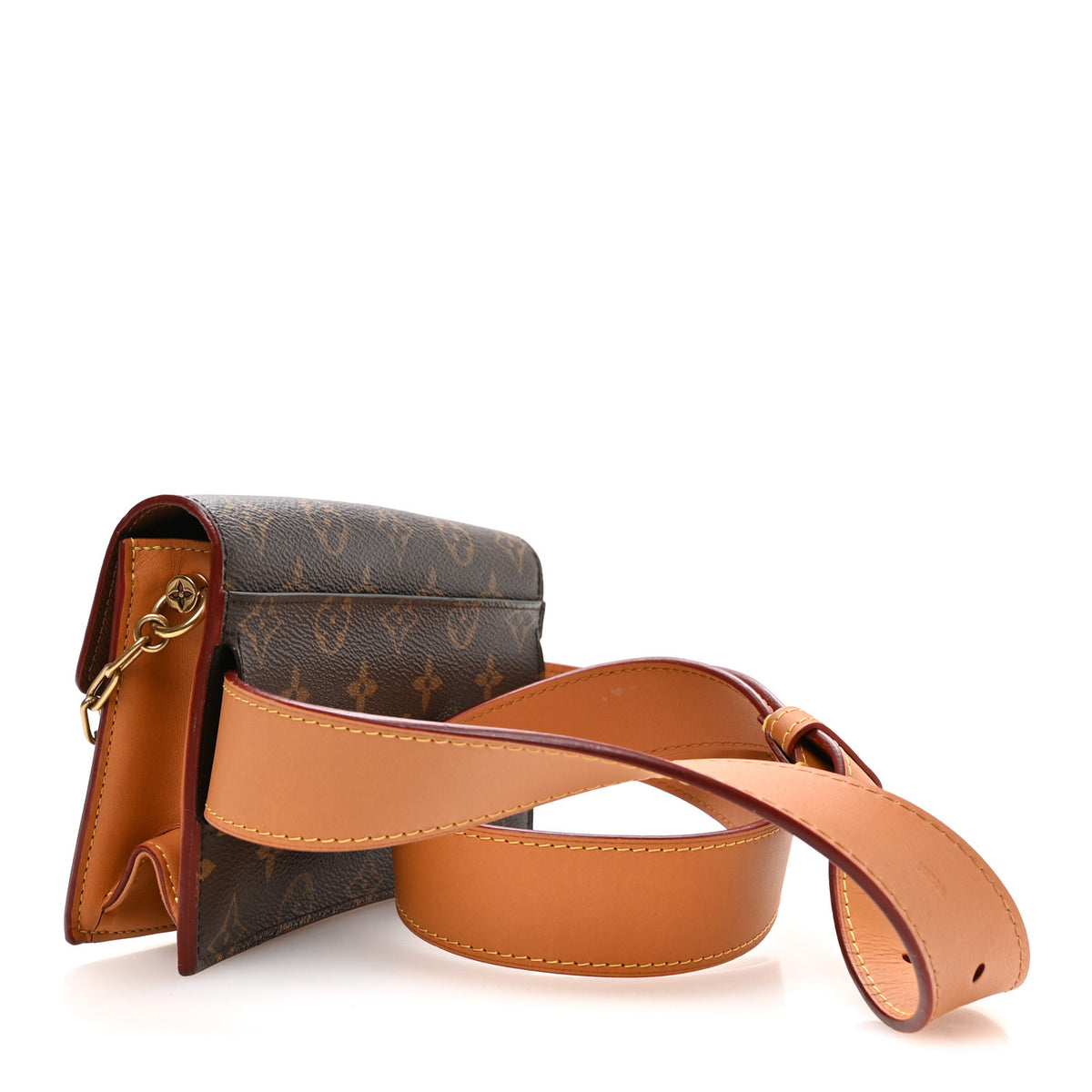 Louis Vuitton Monogram S Lock Belt Pouch MM 2 of 9