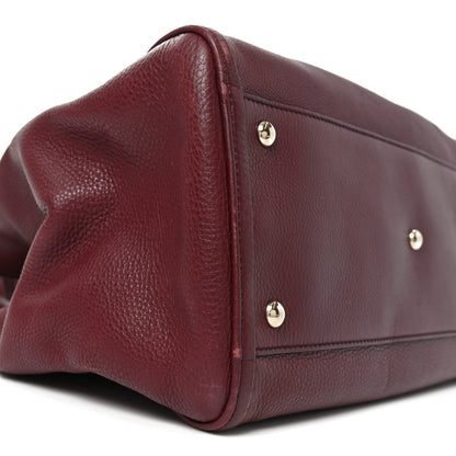 Gucci Pebbled Calfskin Medium Soho Shoulder Bag Bordeaux 9 of 10
