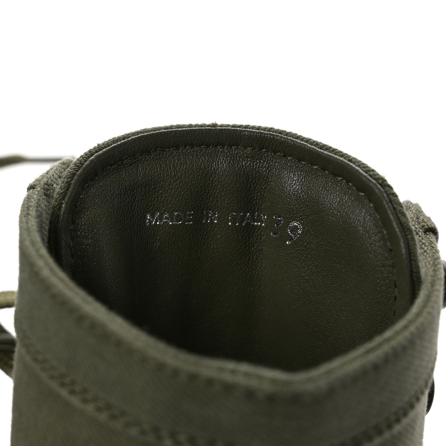 Washed Denim Lace Up 110mm Ankle Boots 39 Militare