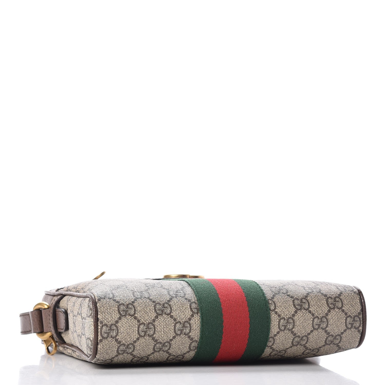 Gucci GG Supreme Monogram Web Small Ophidia Messenger Bag Brown 4 of 7