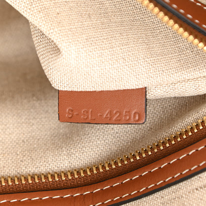 Celine Plein Soleil Horizontal Cabas Natural Tan Black 6 of 9