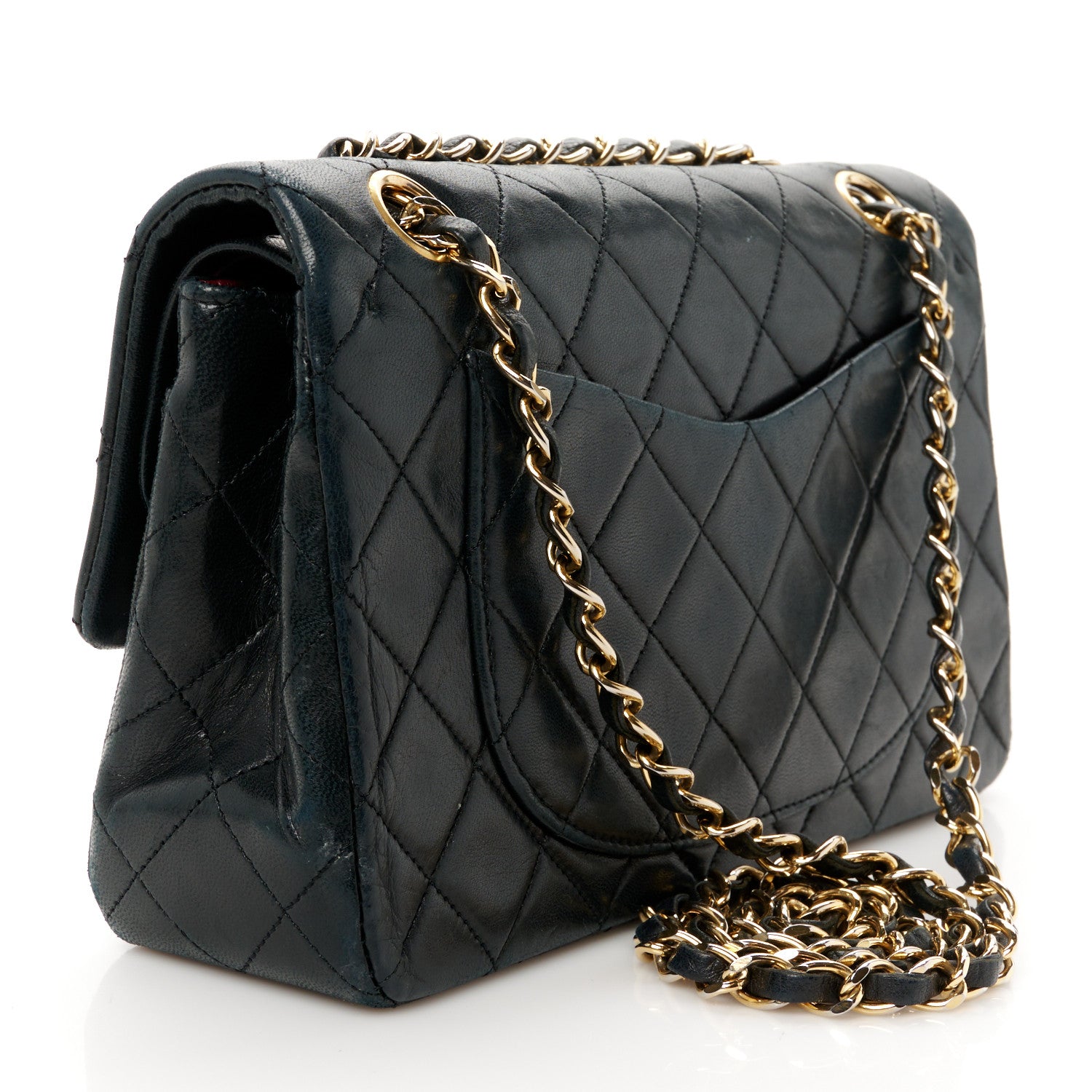 Chanel Lambskin Quilted Small Double Flap Black 3 of 13