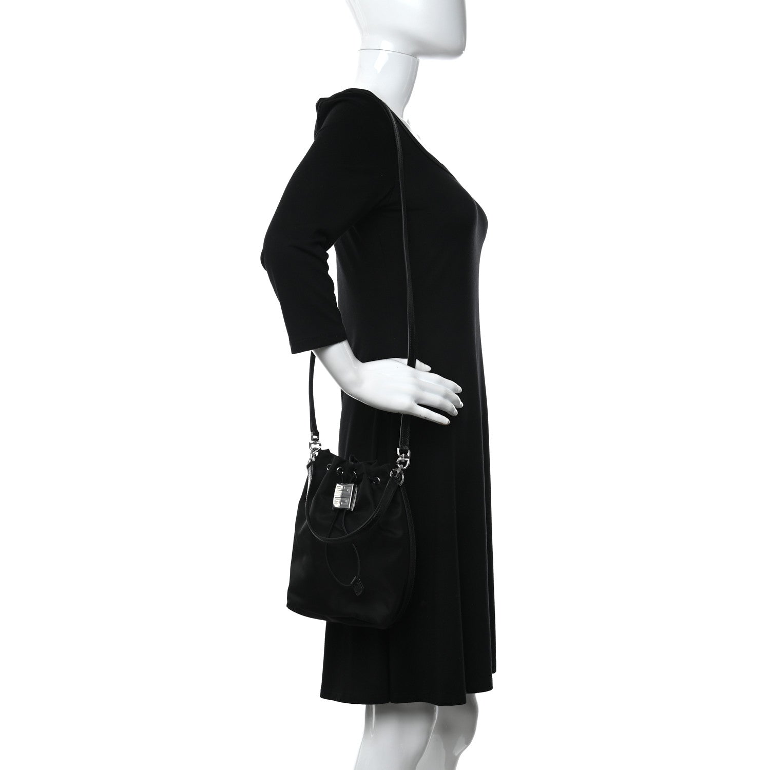 Givenchy Nylon Light 4G Bucket Bag Black 2 of 9