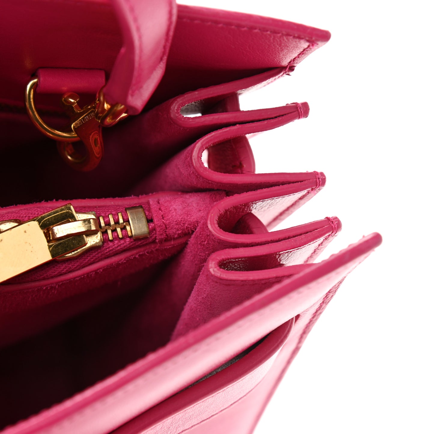 Calfskin Small Sac De Jour Lipstick Fuchsia