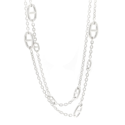 Hermes Sterling Silver Farandole Necklace 120 1 of 5