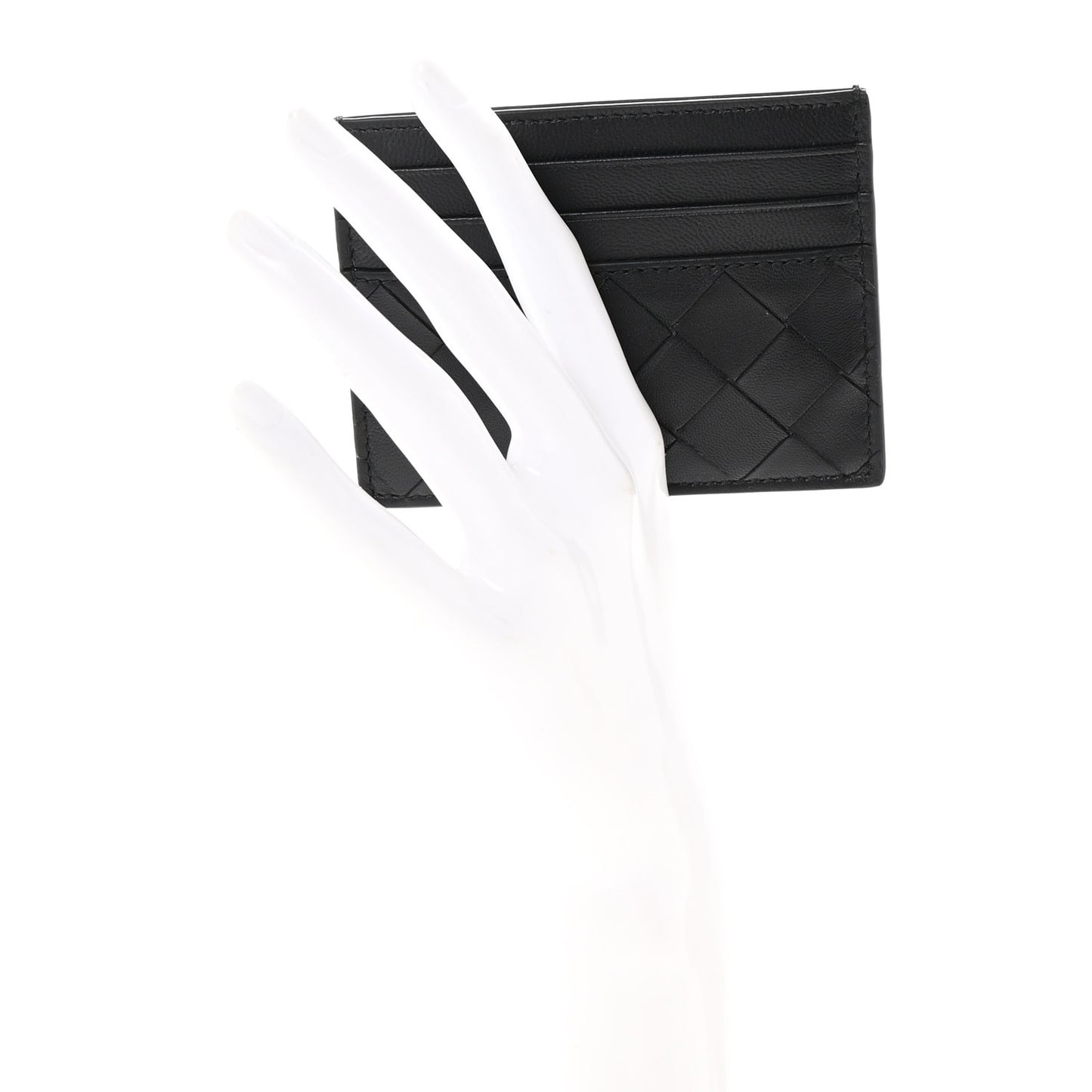 Nappa Intrecciato Card Holder Black