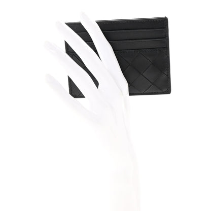 Bottega Veneta Nappa Intrecciato Card Holder Black 2 of 7