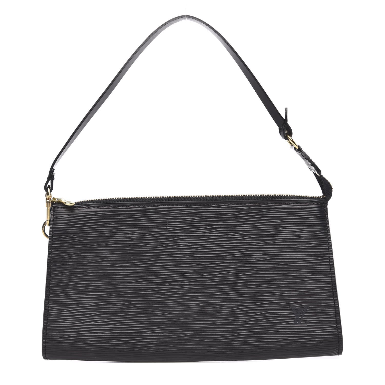 Louis Vuitton Epi Pochette Accessories 24 Black 1 of 8