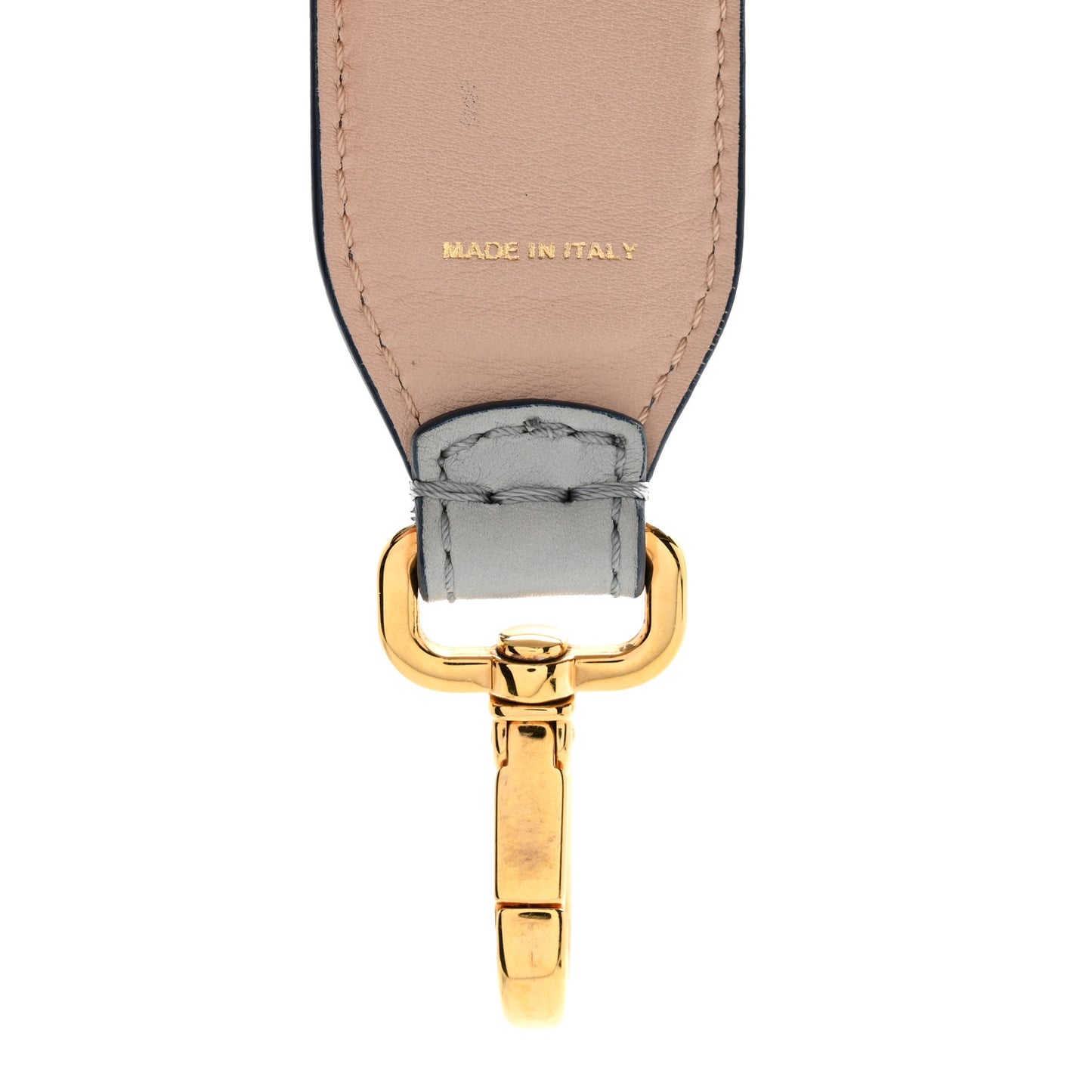 Vitello Dolce Plexiglass Bi-Color Studded Strap You Grigio Perla Plaster Multicolor