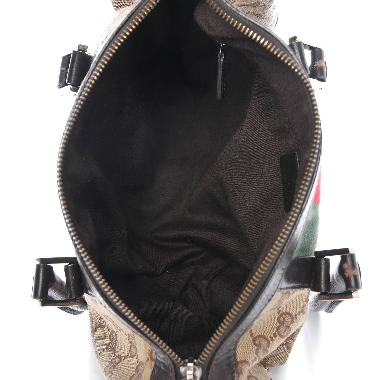 Monogram Vintage Web Mini Boston Dark Brown