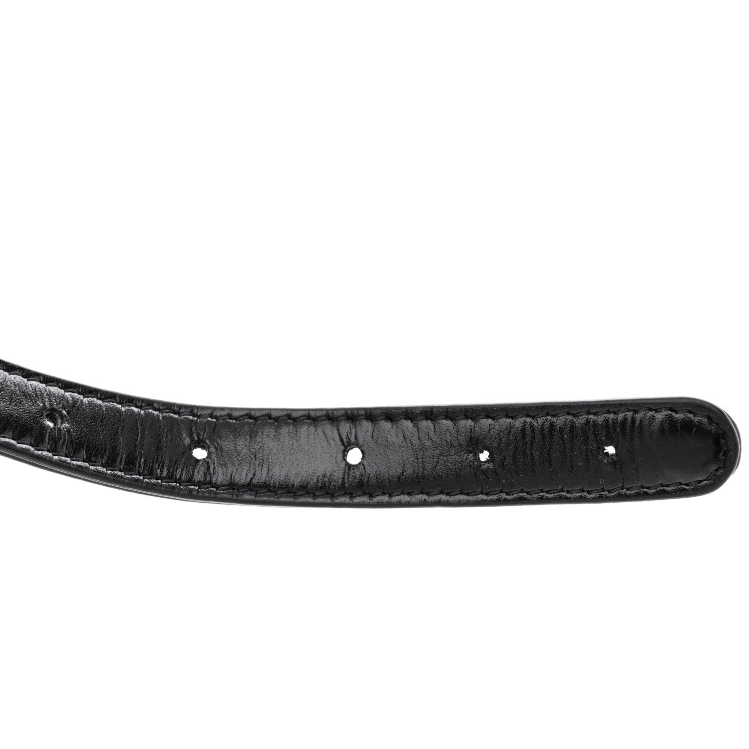 Chanel Shiny Calfskin Quilted Suede Goatskin Belt Bag Black 12 of 12