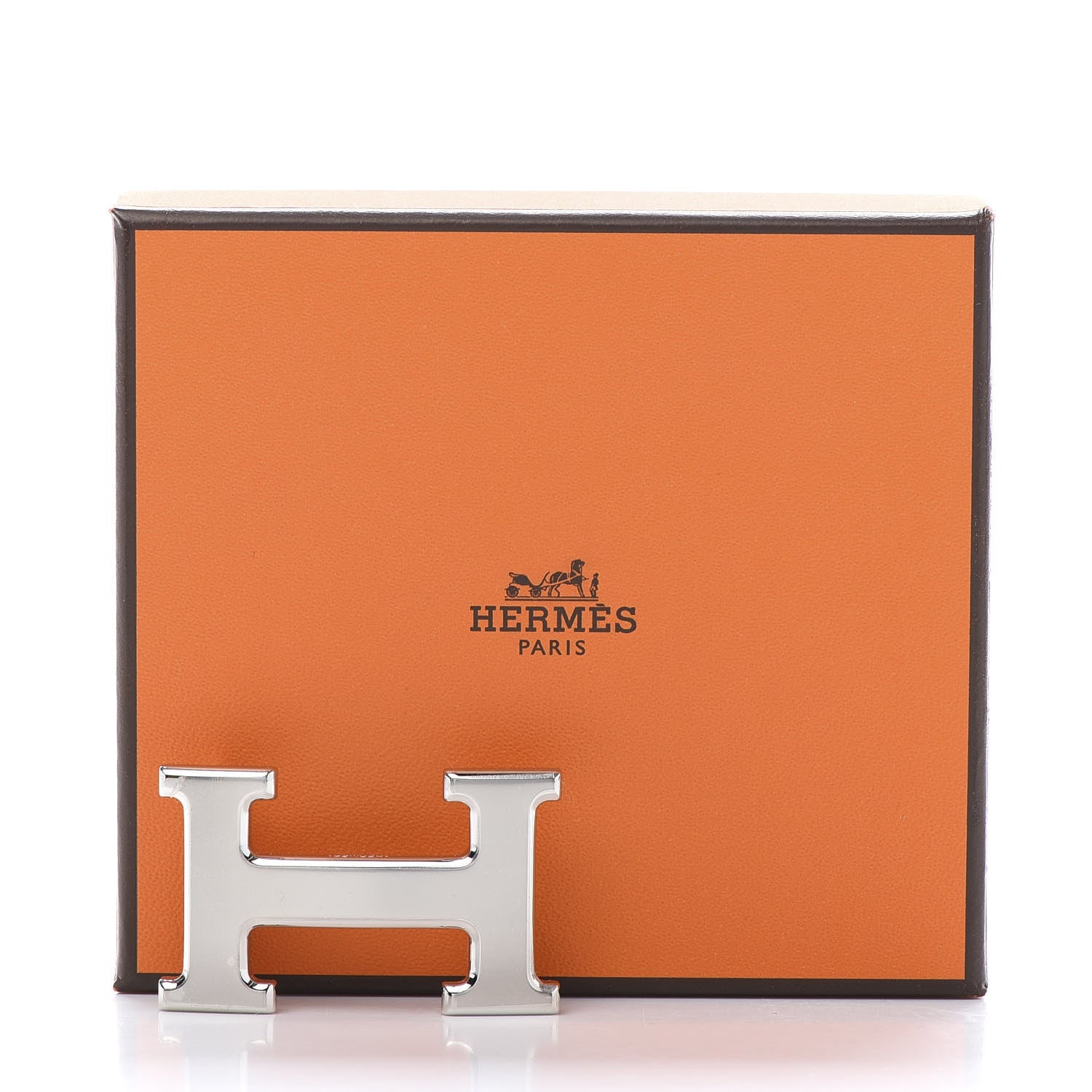 Hermes Polished Palladium 32mm H Belt Buckle Silver 6 of 6