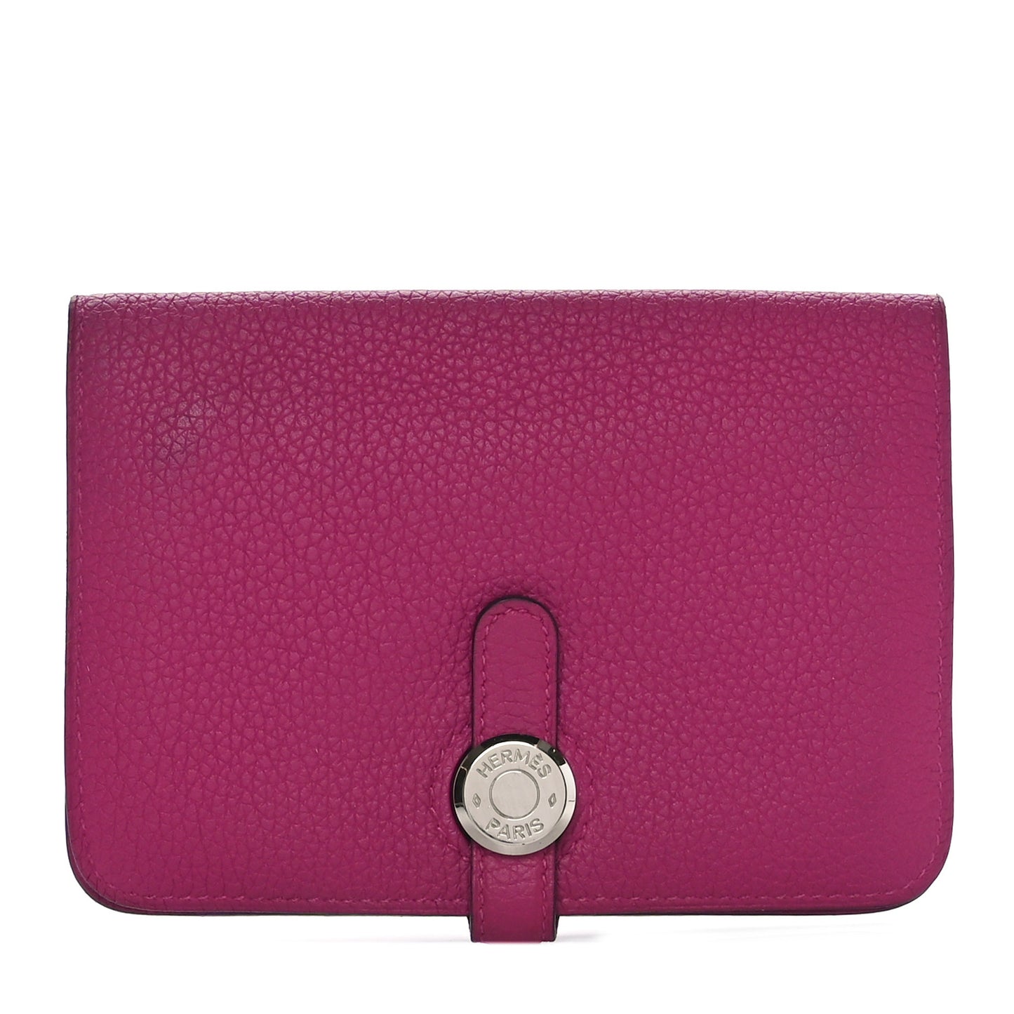 Togo Dogon Compact Wallet Rose Pourpre