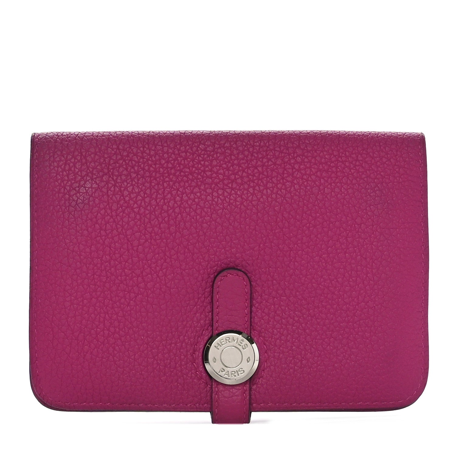 Hermes Togo Dogon Compact Wallet Rose Pourpre 1 of 9