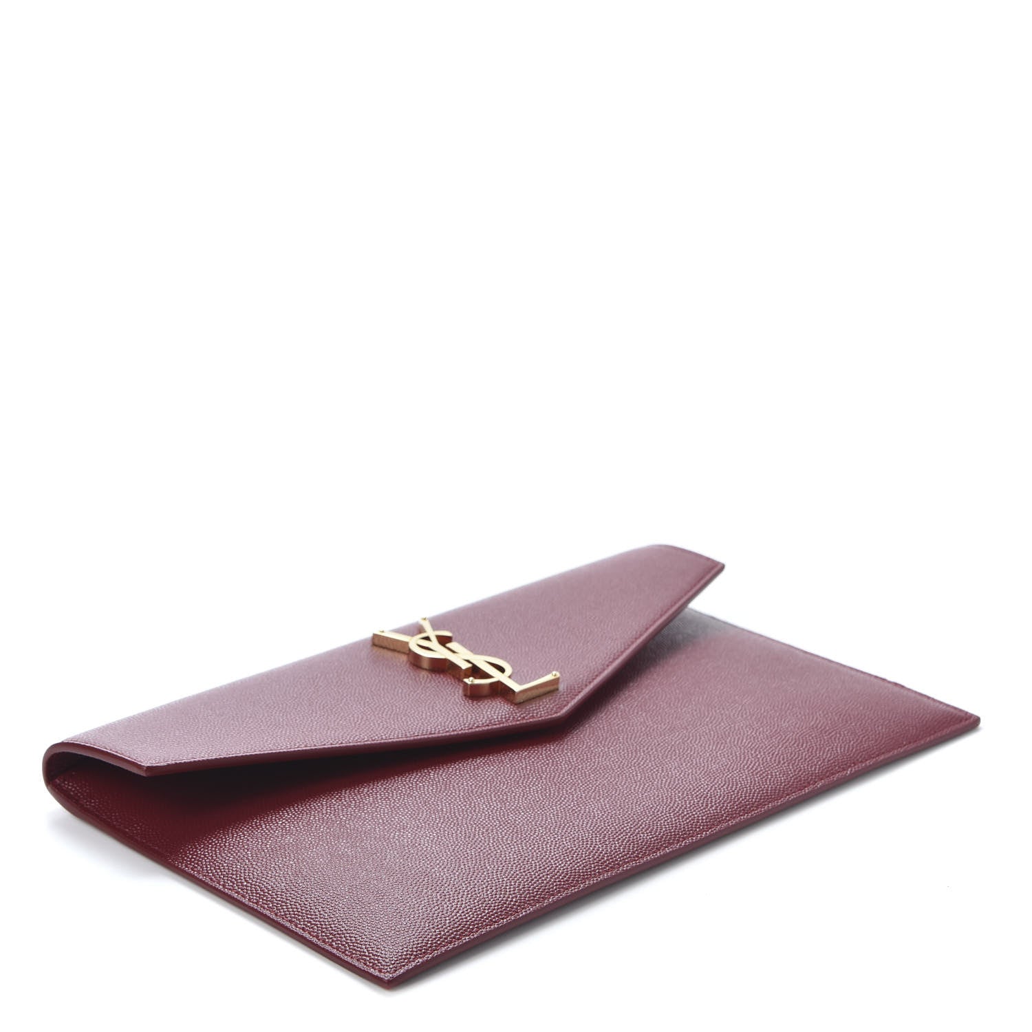 Saint Laurent Grain De Poudre Uptown Pouch Red 3 of 9