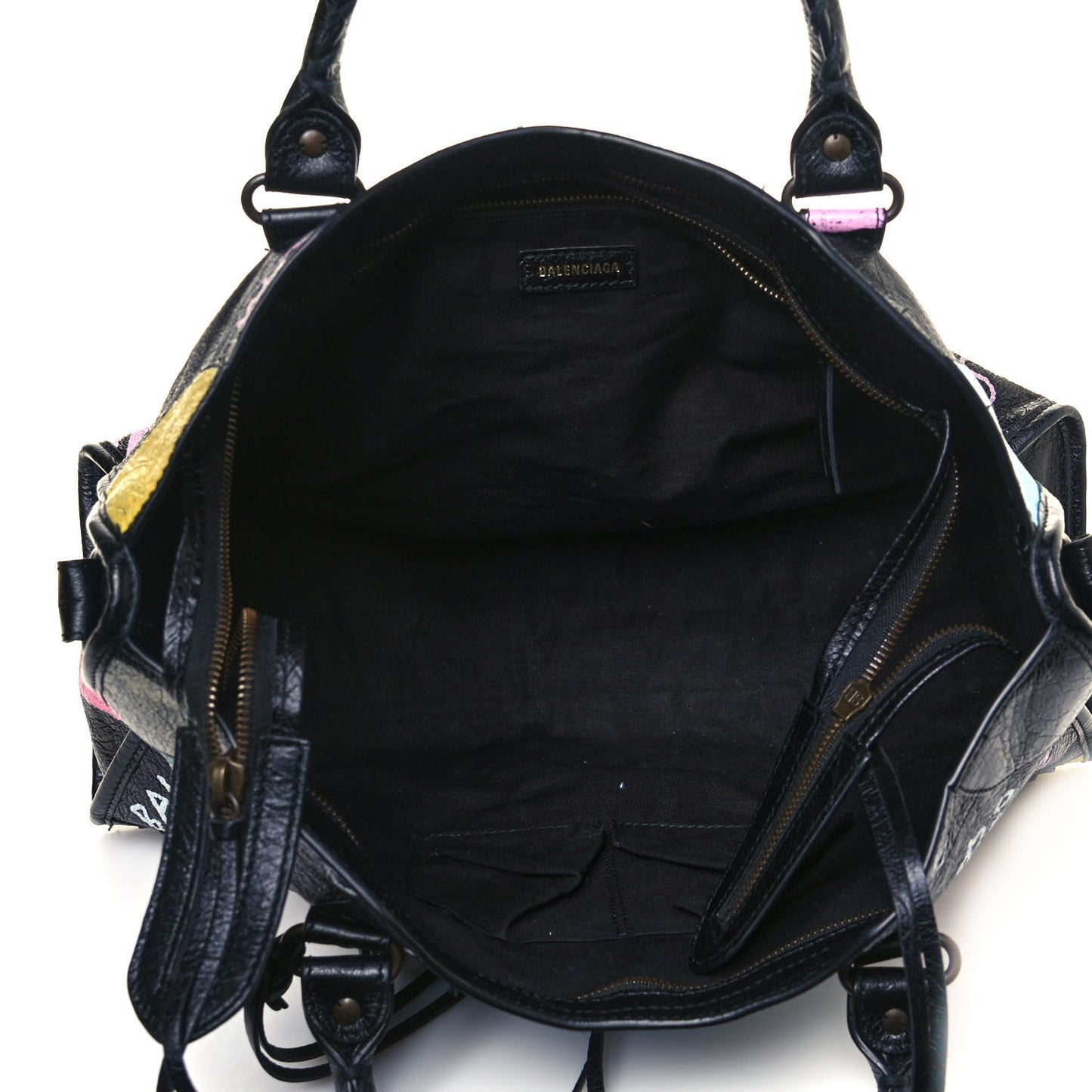 Agneau Graffiti All Over Classic Hardware City Black Multicolor