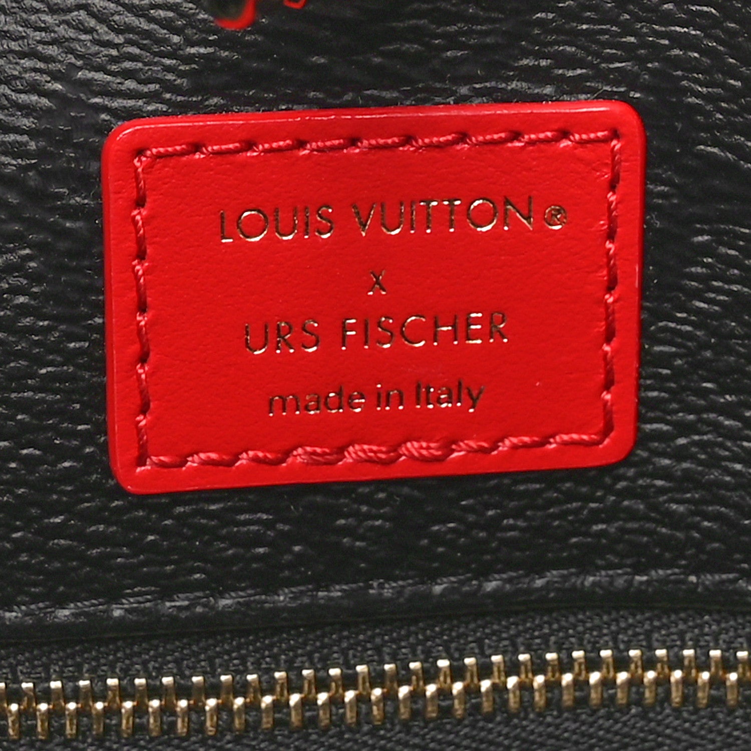 Louis Vuitton X UF Tufted Monogram Onthego GM Black Red 6 of 9
