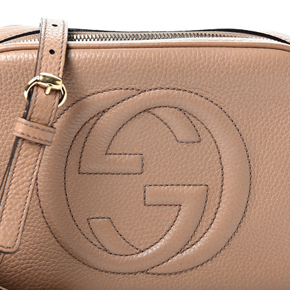 Gucci Pebbled Calfskin Small Soho Disco Bag Rose Beige 7 of 14