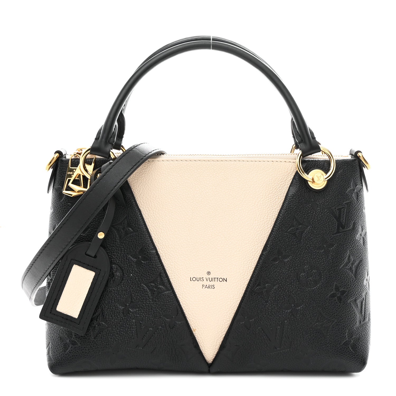 Louis Vuitton Empreinte V Tote BB Black Creme 1 of 12