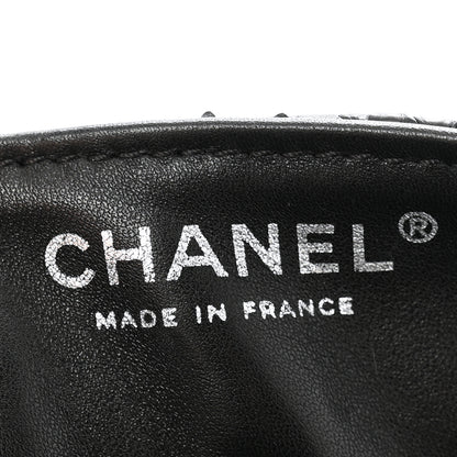Chanel Metallic Snakeskin Sequin Flap Black 6 of 14