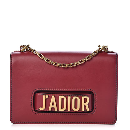 Christian Dior Calfskin J'Adior Chain Flap Bag Red 1 of 12
