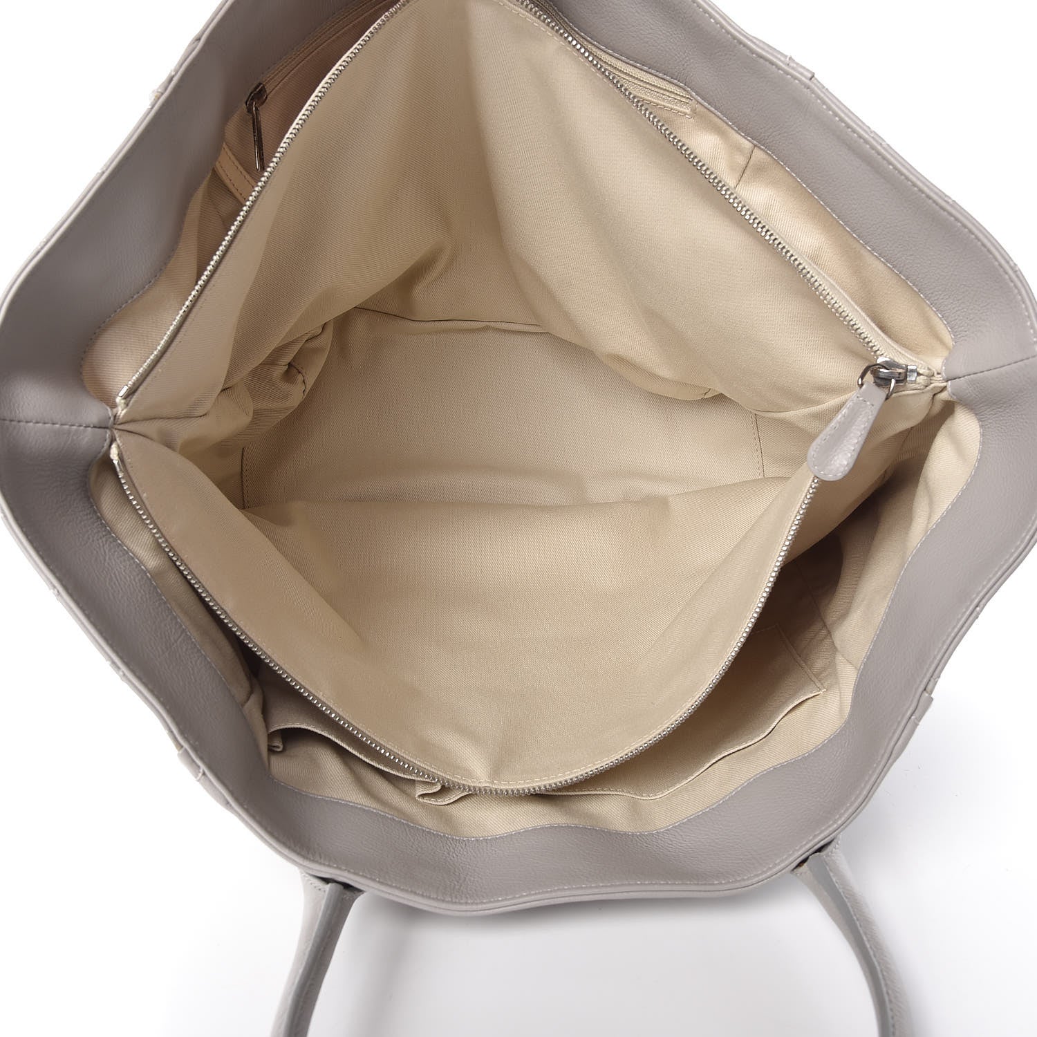 Chanel Calfskin CC Tote Grey 7 of 13