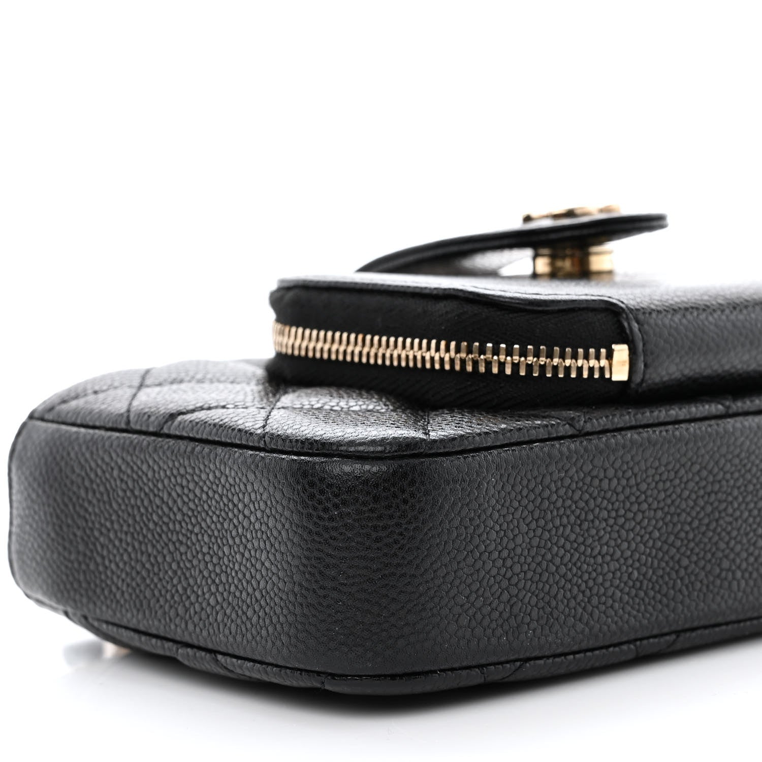 Chanel Caviar Quilted Business Affinity Phone Holder With Chain Black 13 of 16